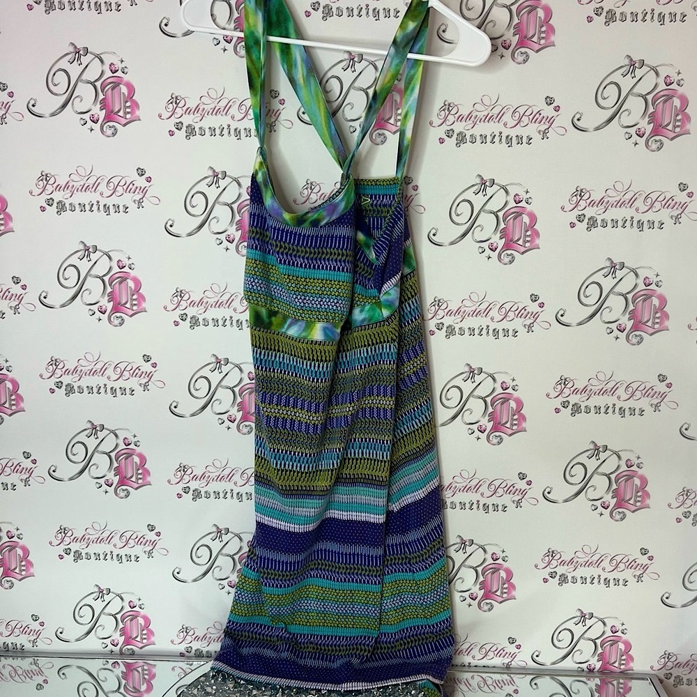 Dakini dress Multicolor Patterned dress striped tie dye strappy unique